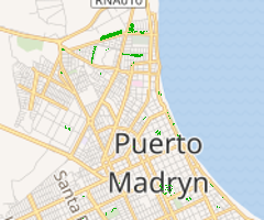 Superficie verde en espacios verdes públicos basada en VHR - Puerto Madryn